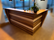 EMPFANGSTHEKE | Massivholz 25 mm | AHORN / WALNUSS | UNIKAT SCHREINERARBEIT