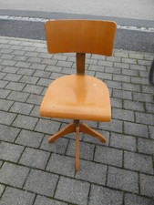 Vintage  Stuhl  Holz Bürostuhl Architektenstuhl