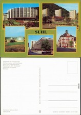 Suhl Stadthalle  Hochhäuser