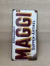 Altes Emailleschild MAGGI um