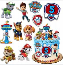 PAW Patrol Essbar Party Tortenaufleger Torte  Geburstag Zuckermasse + TEXT