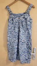 Damen / Frauen Sommer Kleid Soquesto Gr. 38 Blau gebraucht