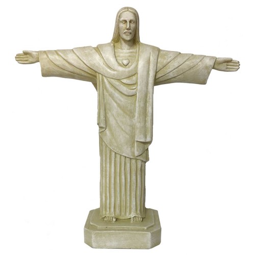 Beigefarbende christus figur - beigefarbende,