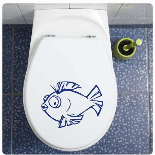 Fisch aufkleber für - wc, deckel