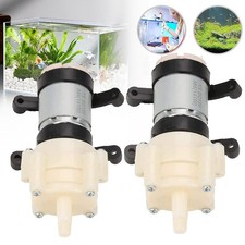 2 Stück Membranpumpe Mini Wasser Saugpumpe Wasserpumpe Selbstansaugend 6V-12V