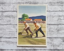 Aufbereitung Kaffees Mittel Südamerika Sanella 1950er Sammelbild Vintage Werbung