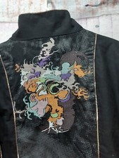 St-Martins Patchwork MANTEL Glitzer Stickerei Skandinavien Design Drache Japan L