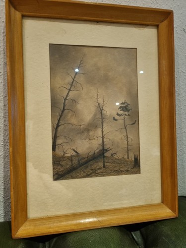Original pastell kohle - original, /