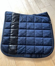 Eskadron Dressur Schabracke Navy, Platinum Kollektion, Croco Muster