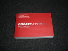 Ducati Monster 1100/1100S Anleitung und Instandhaltungsheft   MY 2009 De/En/Fr/I