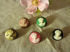 Broschen bronze  Kamee Frauenkopf