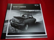 MINI Cabrio R57 One Cooper Cooper S Cooper D SD Preisliste Pricelist von 2011