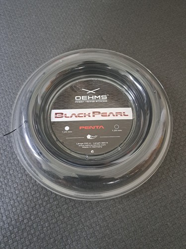 Tennissaite oehms black - black, pearl