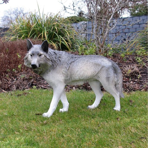Wolf stehend klein - garten, deko