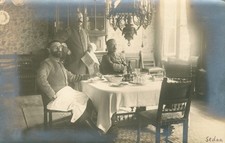 Soldaten-Portrait, Offiziere, Infanterie-Regiment, Foto-Feldpostkarte Sedan 1915