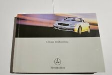 Mercedes SLK  Handbuch Betriebsanleitung   2003  Bedienungsanleitung 