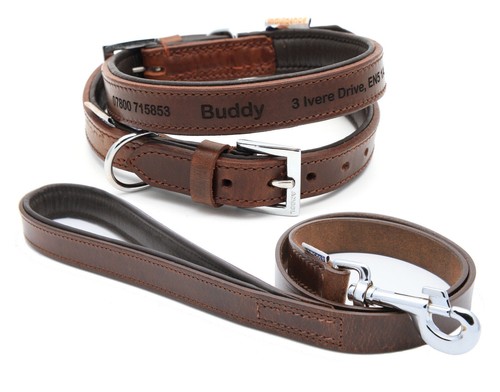 Personalisiertes lederhalsband - personalisiertes,