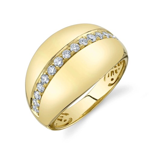 14k gelbgold diamant - diamant, dome