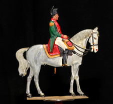 alte große Zinnfigur Reiter