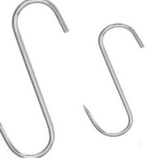 Fleischhaken Fleischerhaken S Haken 100mm 10 Stück Metzger Metzgerei Fleischer