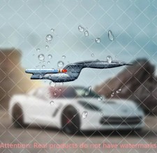 USS Enterprise NCC-1701 Star Trek Seitenansicht Auto Aufkleber Fenster Laptop Decal 7cm