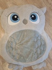 *Fidibus* Eule* 2 In 1/Decke + Kissen *grau*