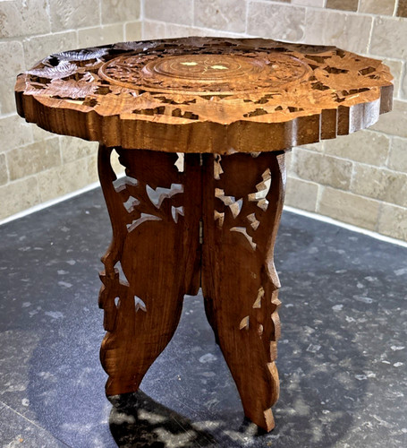 Vintage holz indianer tisch - holz,