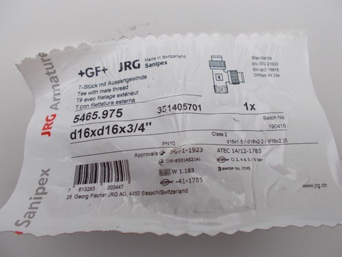 Jrg sanipex stück - t-stück, 20
