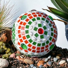 Rosenkugel Grün Rote Perle 15