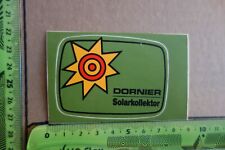 Alter Aufkleber Handwerk Bau DORNIER Sonnenkollektor