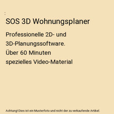 SOS 3D Wohnungsplaner: Professionelle 2D- und 3D-Planungssoftware. Über 60 Minu