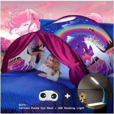 Bettzelt, Kinderzelt, Traumzelt, Kinderzimmer, Einhorn, Geschenk, Rosa