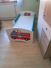 Juniorbett / Kinderbett mit Feuerwehrdruck