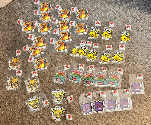 Pokemon sticker side label - b-side,