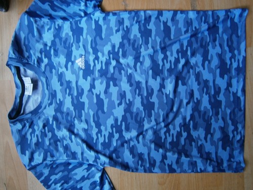 Adidas camouflage blau shirt - camouflage,