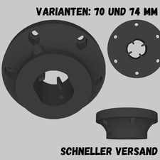 Stabiler Adapter / Zubehör kompatibel mit Thrustmaster T150/TMX 70 und 74mm
