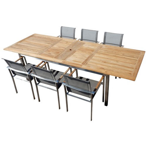 Gartengarnitur edelstahl teak - gartengarnitur,