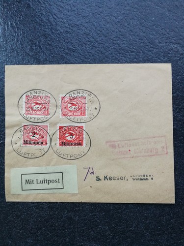 Danzig luftpost 177 180 - danzig,