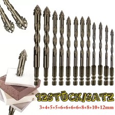 12 Stück Fliesenbohrer Kit