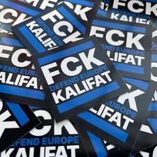 FCK Kalifat Aufkleber 5,2cm Sticker ISIS Islamismus Islamisten Terror GRN Antifa
