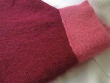 Handgestrickte Pullover Gr 38 / 40 /42 Damen 70% Angora 30% Lammwolle Pullover