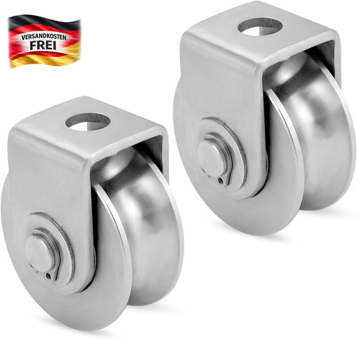 Seilrollen set edelstahl - seilrollen, mit