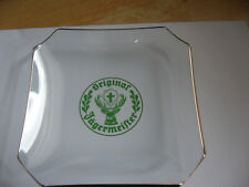 JAGERMEISTER -ASCHENBECHER GLAS MIT GOLDRAND 70ER JAHRE  TOP