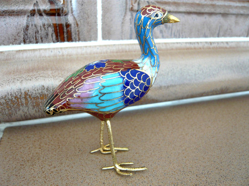 Seltener cloisonne vogel - cloisonne,