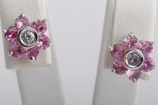 Ohrringe Aquamarin und rosa