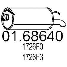 MTS 01.68640 Endschalldämpfer