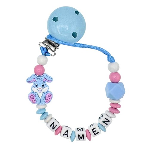 Schnullerkette mit wunschnamen - schnullerkette,