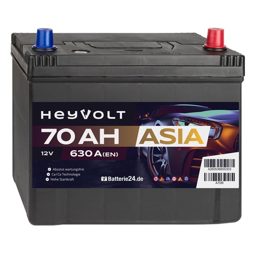 Heyvolt 70ah autobatterie a70r - 70ah,