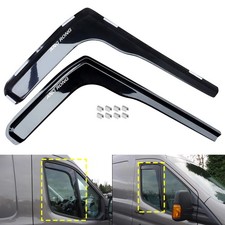 2x Schwarz Windabweiser