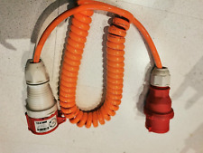 CEE 5x16A Spiralkabel Verlängerungskabel 5x2,5qmm H07BQ-7 Wendelleitung 2,5m